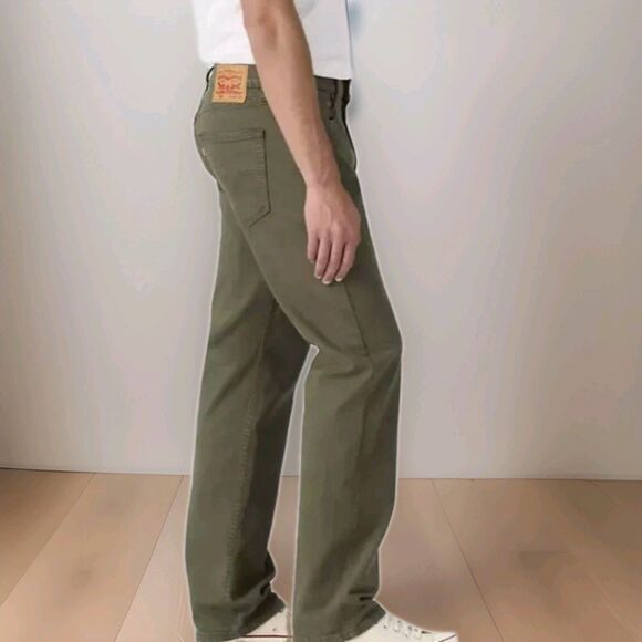 Levi's Other - Levi's 505 Regular Fit Jeans Men's 38x32 Olive Green  Stretch Denim NWT $69.50